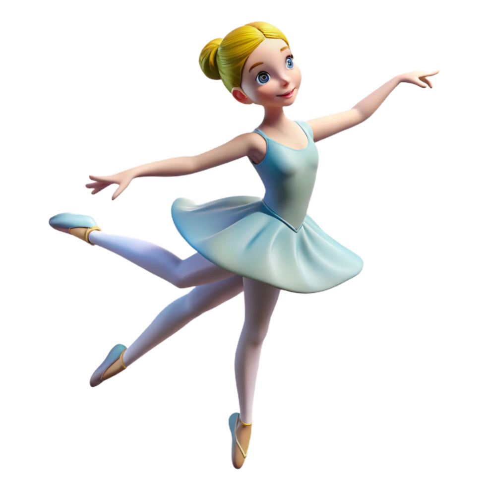 exemplary avant garde Portrait of a graceful ballerina mid pirouette, spotlight, impressionistic style handcrafted png