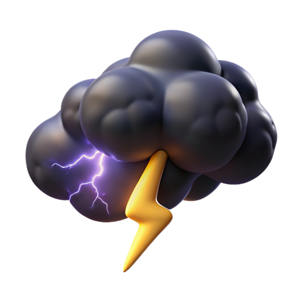 distinctive tropical A lightning strike illuminating a dark stormy sky, dramatic and powerful, nature photography style perfect clarity png