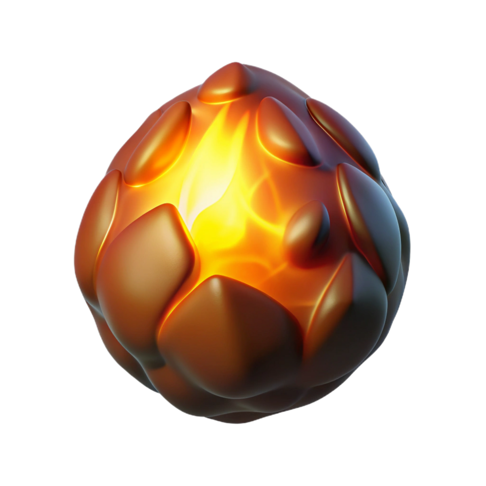 glorious artistic A single, glowing ember floating in darkness, radiating warmth and light studio quality png