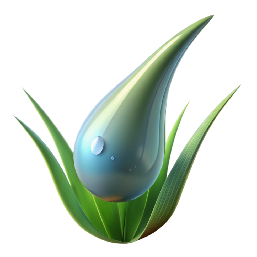 remarkable modern A close up of a dewdrop on a blade of grass, early morning light, macro photography style flawless png