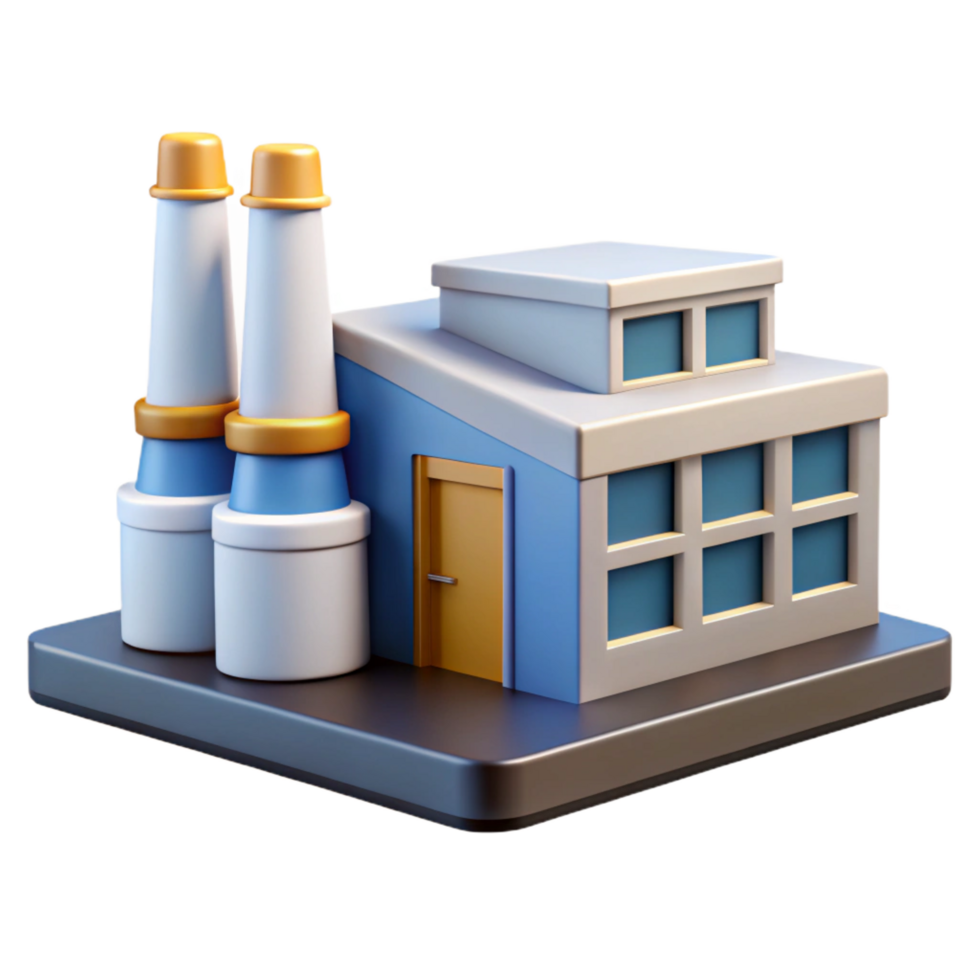 fascinating mysterious artistic A Bauhaus inspired factory, clean lines, functional aesthetic, natural lighting, high quality png