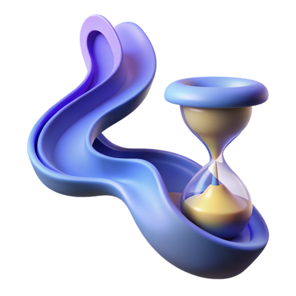 stunning creative An abstract representation of time, visualized as a flowing river of light and shadow handcrafted png