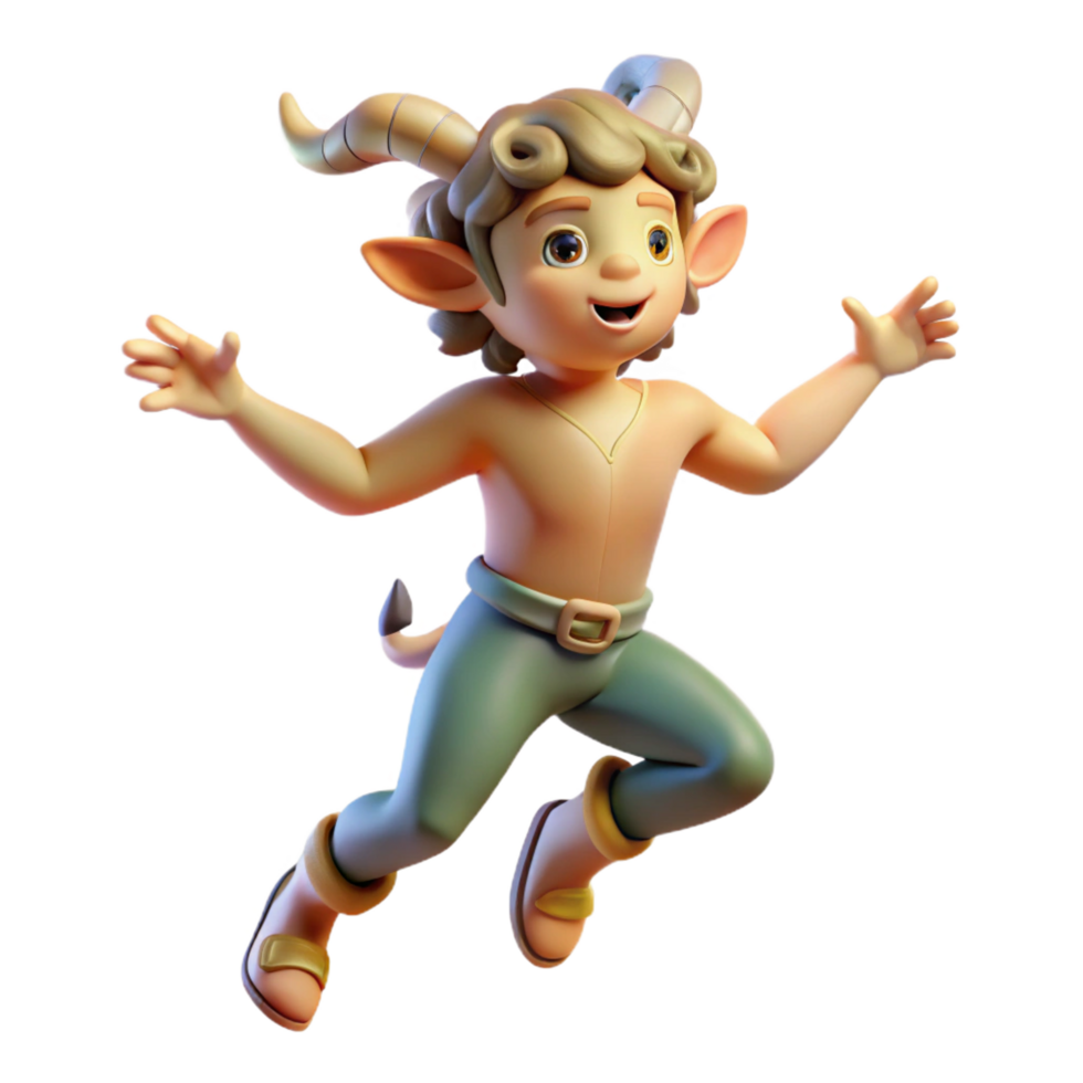 serene energetic artistic A playful satyr dancing in a moonlit forest, soft, diffused lighting, Rococo style high resolution png