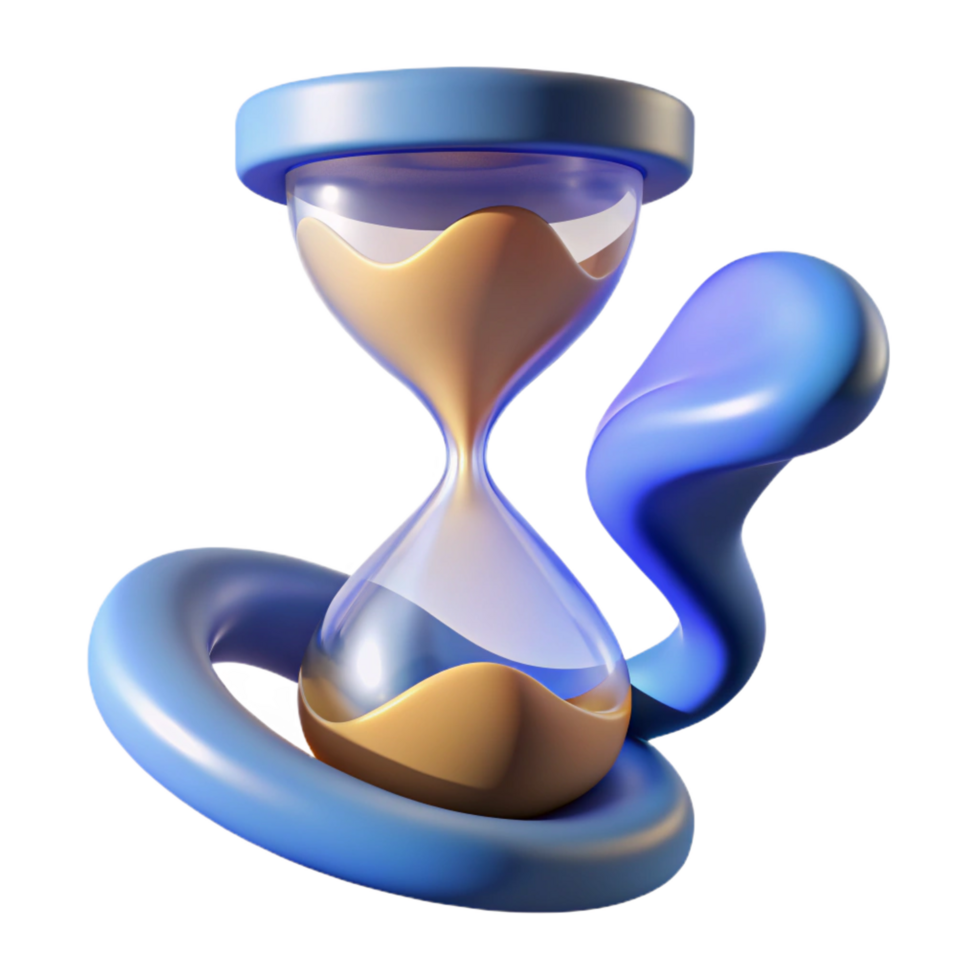 hypnotic standout An abstract representation of time, visualized as a flowing river of light and shadow png
