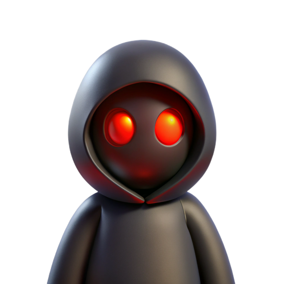 acclaimed nordic A shadowy figure with glowing red eyes lurking in a dark alley, horror style, cinematic lighting high resolution png