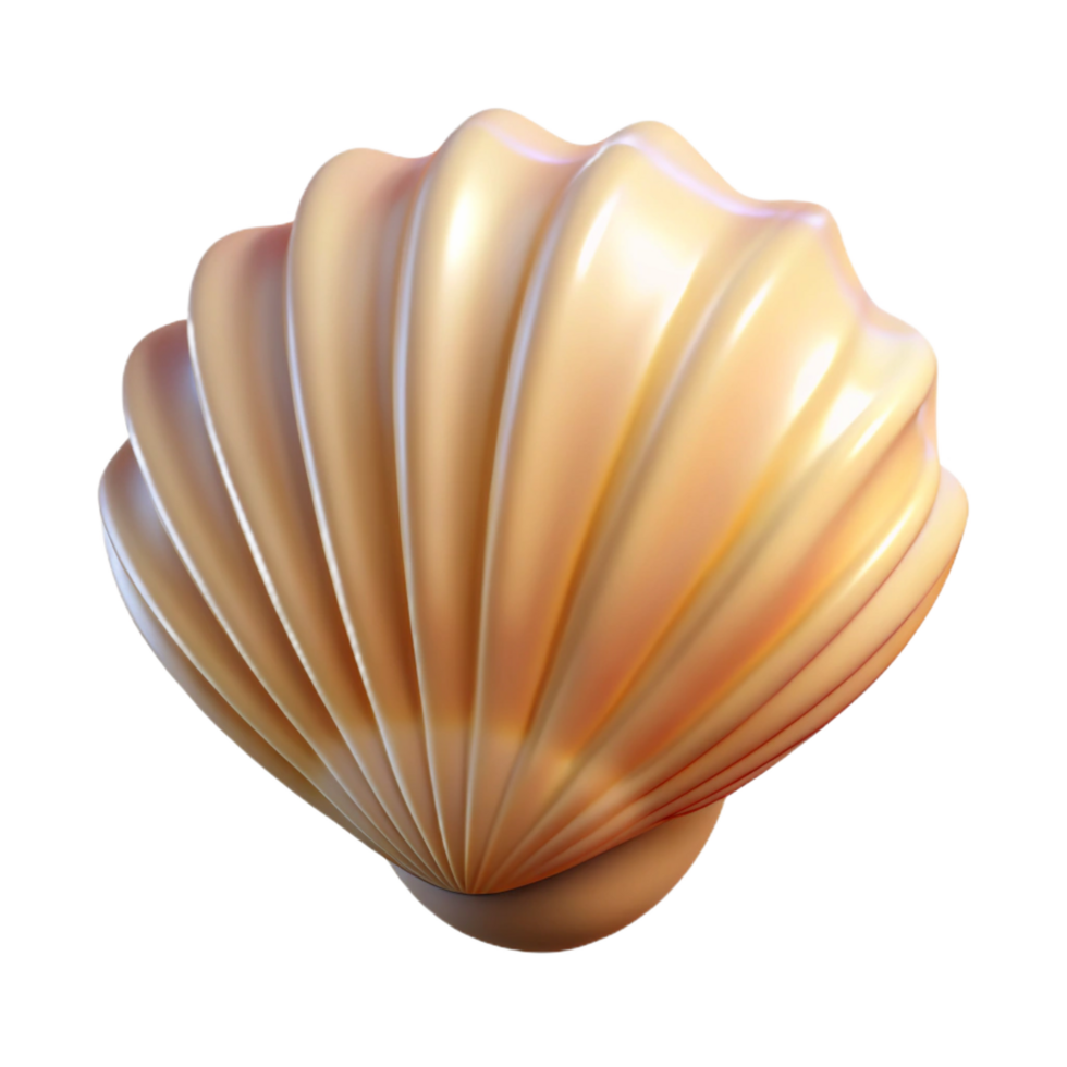 gorgeous memorable A single, perfect seashell on the beach, soft lighting, natural textures, png