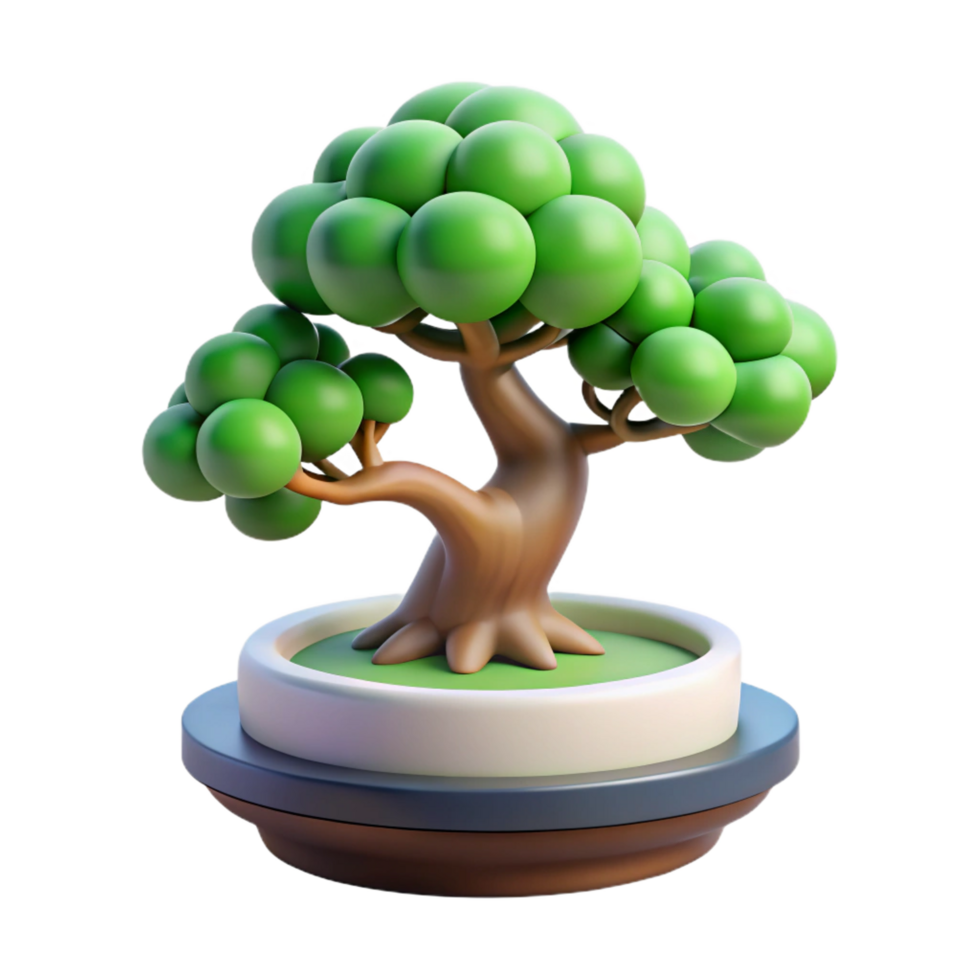 magnificent industrial A bonsai tree in a zen garden, soft diffused lighting, minimalist style high resolution png