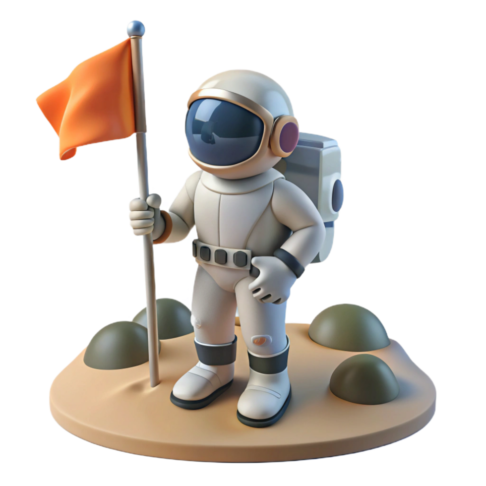 picturesque industrial A lone astronaut planting a flag on a barren planet, dramatic lighting, photorealistic, expertly shot png