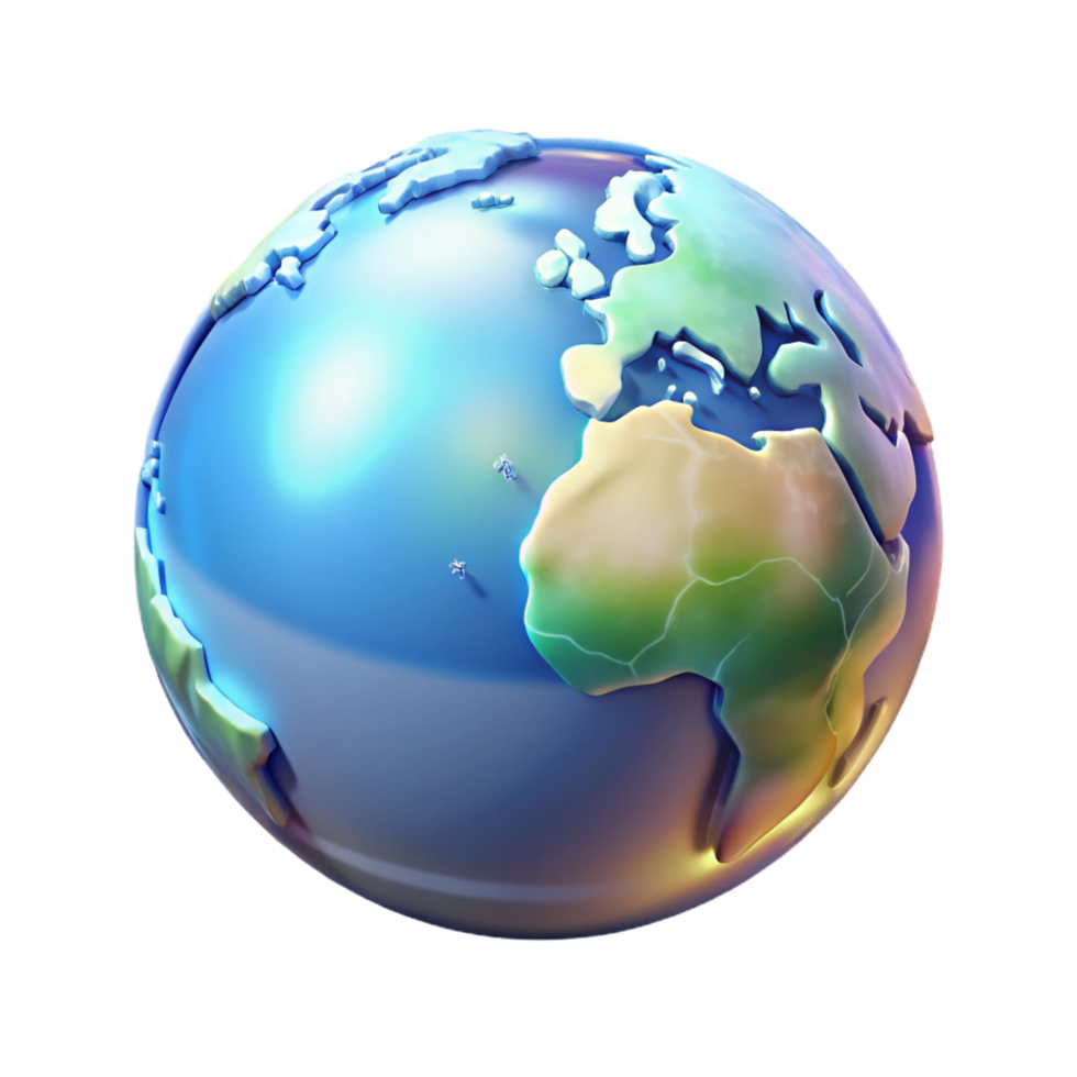 exemplary contemporary A holographic projection of the Earth, rotating slowly, intricate details of continents and oceans, soft, ambient lighting fine detail png