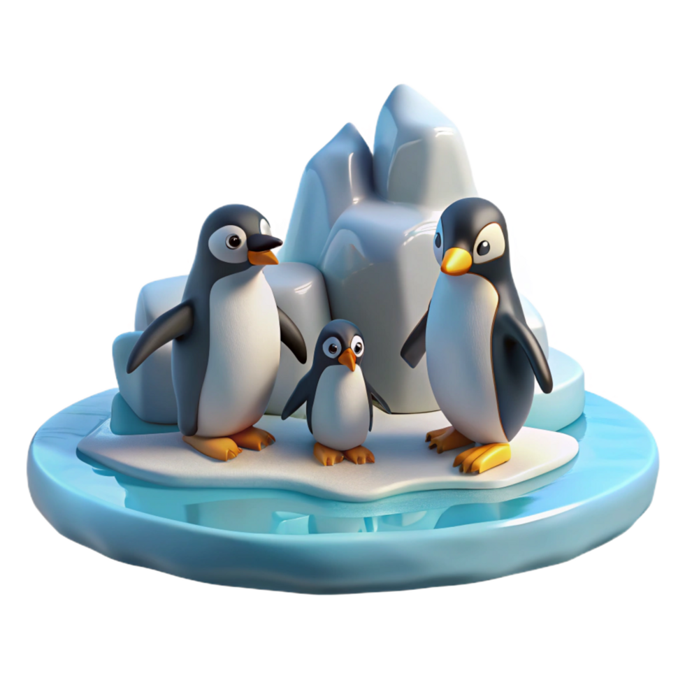 ethereal sumptuous A group of penguins waddling across the ice, Antarctic setting, documentary photography style top tier png