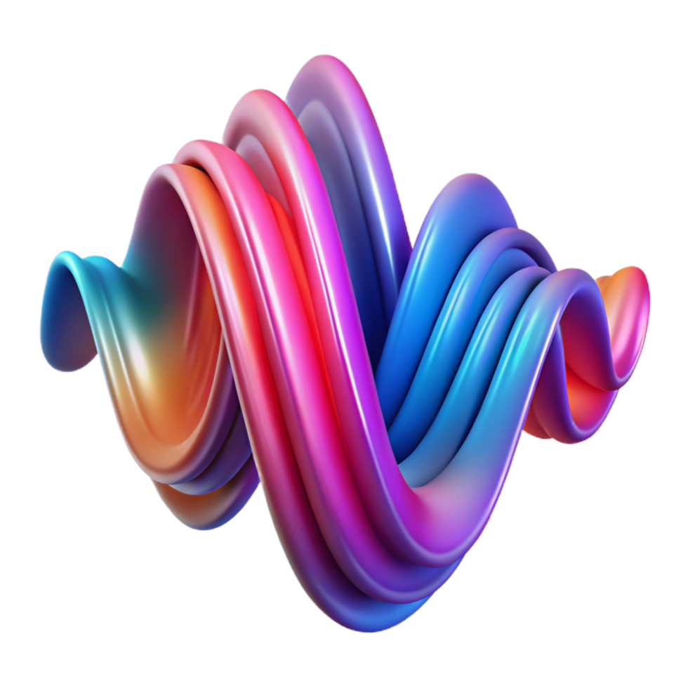 peaceful hypnotic An abstract representation of sound waves, visualized as vibrant, flowing lines, lit by a dynamic, changing light, in a synaesthetic style museum quality png