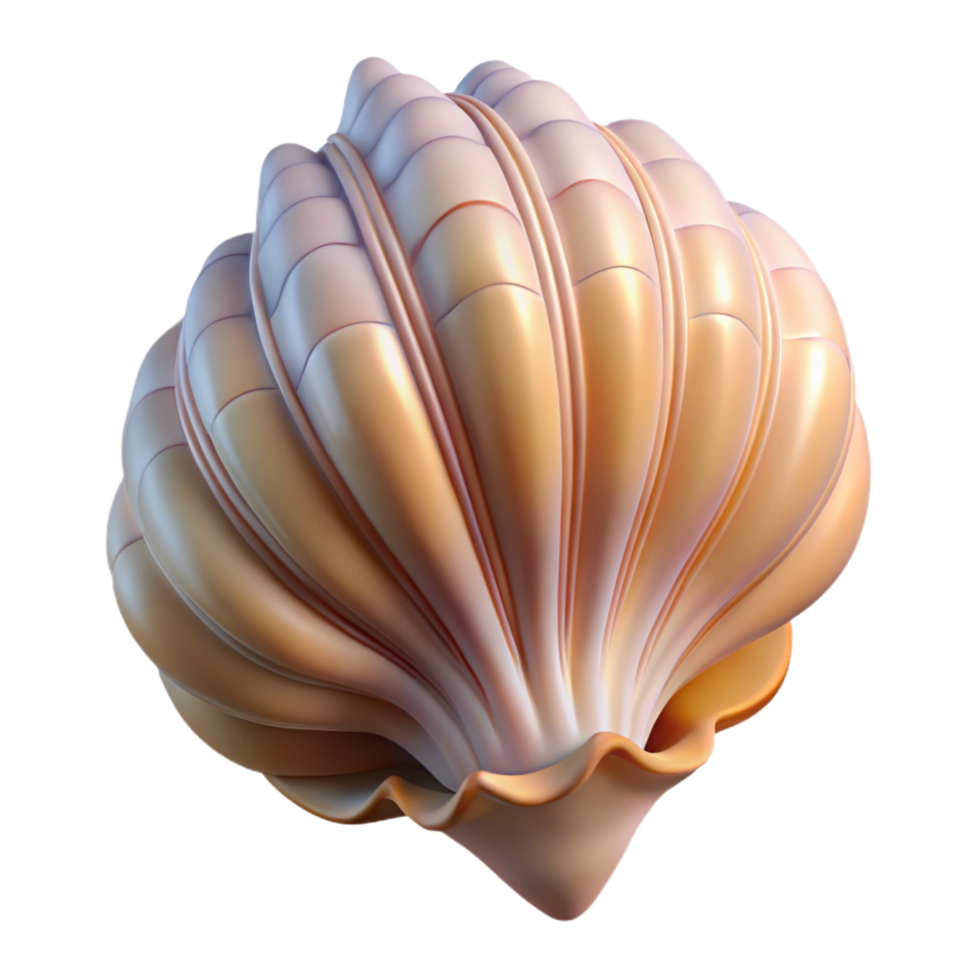 radiant ethereal retro A single perfect seashell, intricate patterns and textures, soft lighting, beach setting, exclusive png