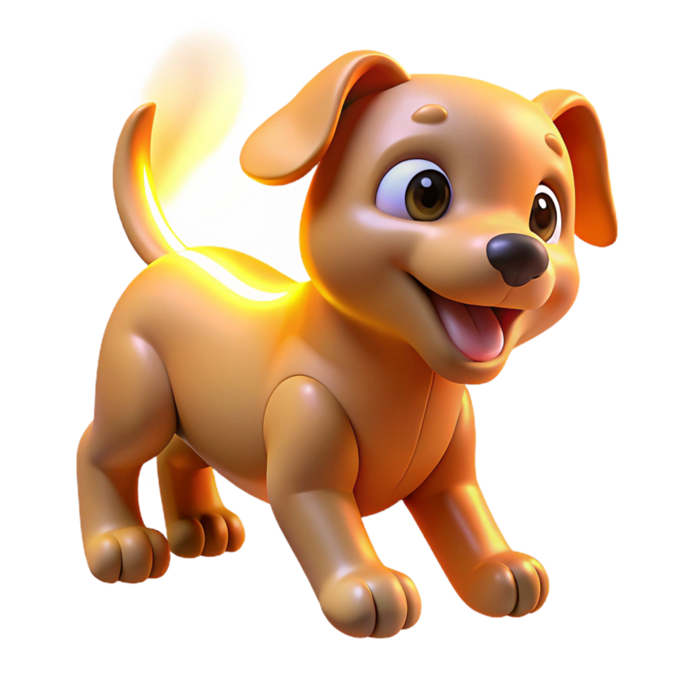 playful vibrant A playful puppy chasing its tail, bright, playful lighting, cute and energetic style gallery standard png