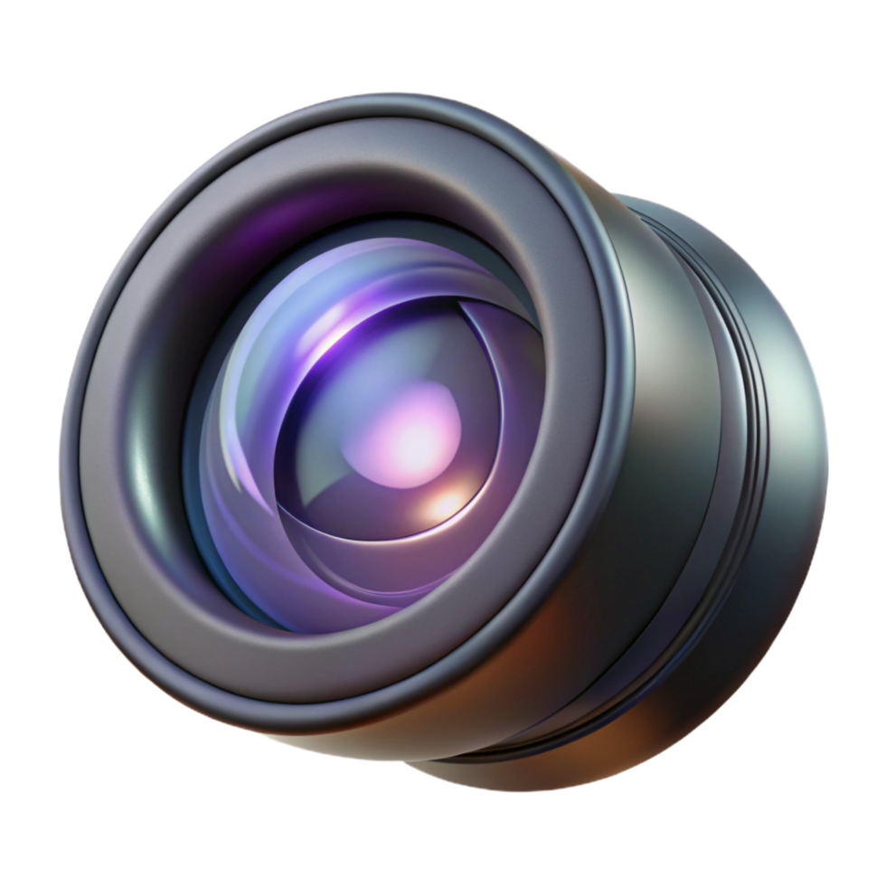 intense radiant A close up of a camera lens focusing, light refracting and bending, in a technical, photographic style fine detail png