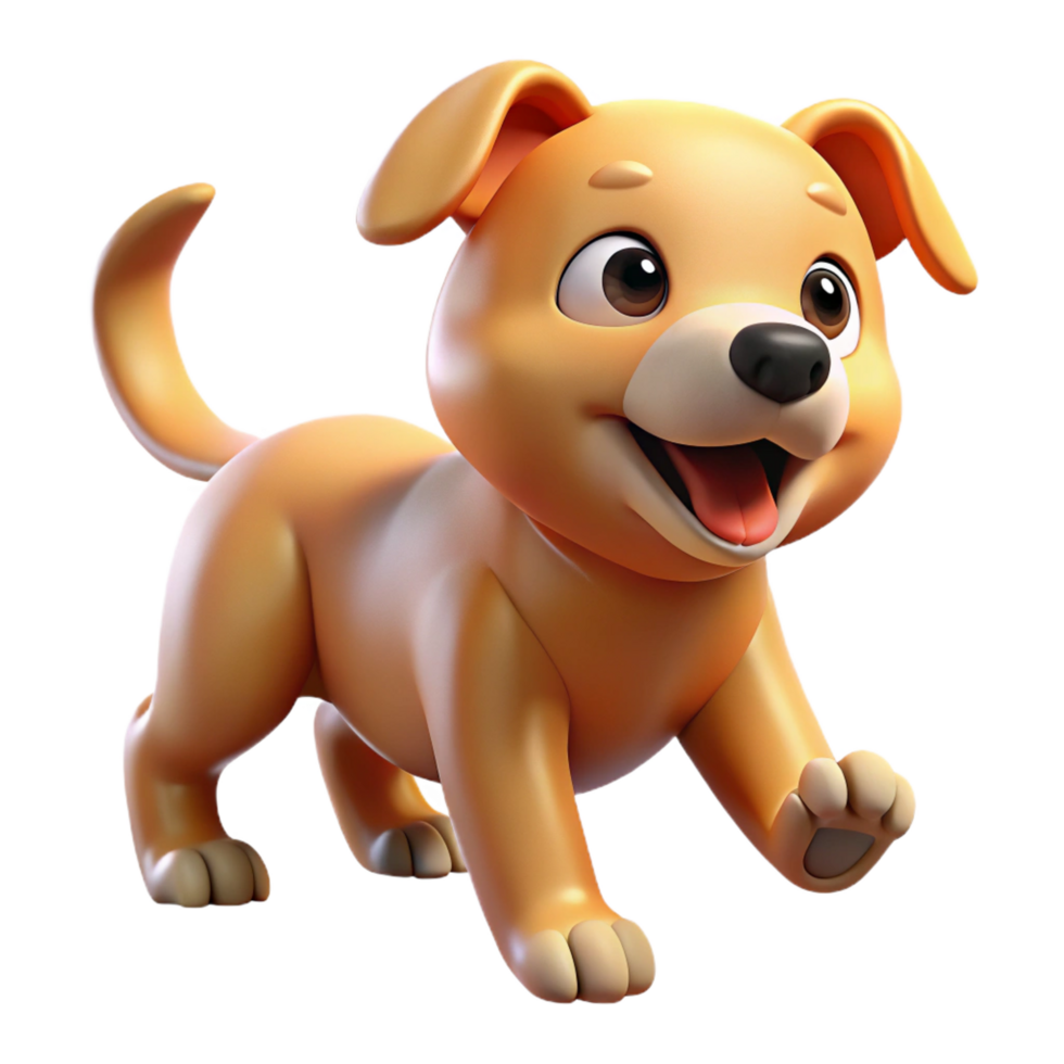 fascinating distinctive A playful puppy chasing its tail, bright, playful lighting, cute and energetic style png