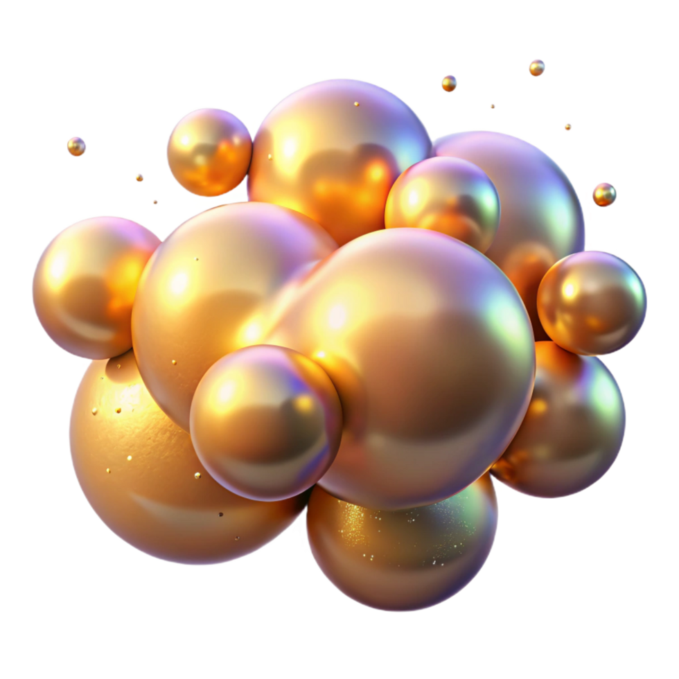 vibrant celebrated A field of shimmering, iridescent particles, floating in zero gravity, illuminated by a warm, golden light, in a dreamy, ethereal style png