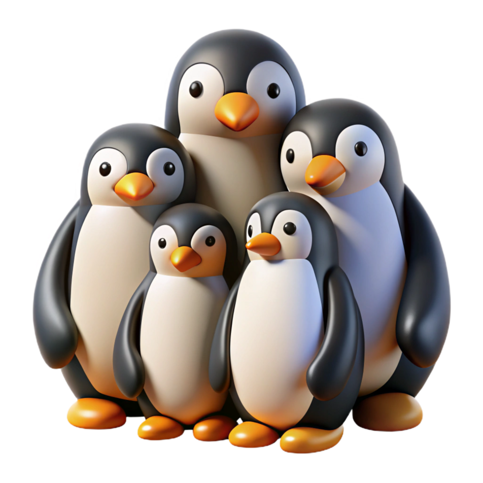 unparalleled organic A group of penguins huddled together for warmth, blizzard conditions, photorealistic rendering fine detail png