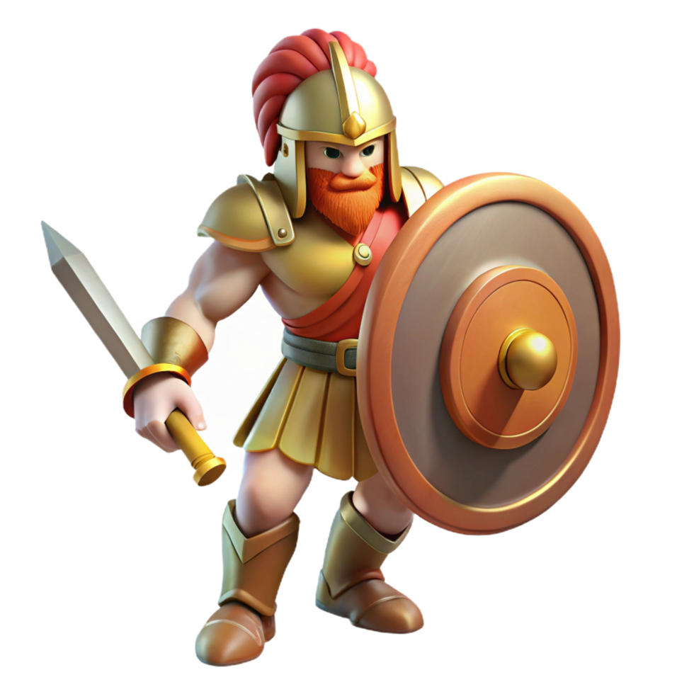 exceptional rustic A fierce Ares wielding a sword and shield, battlefield setting, dramatic lighting, classical style ultra HD png