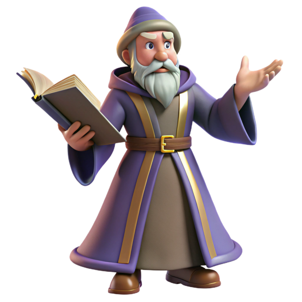 reflective extraordinary A wise old wizard casting a spell in a dusty library, candlelight, Renaissance painting style premium png