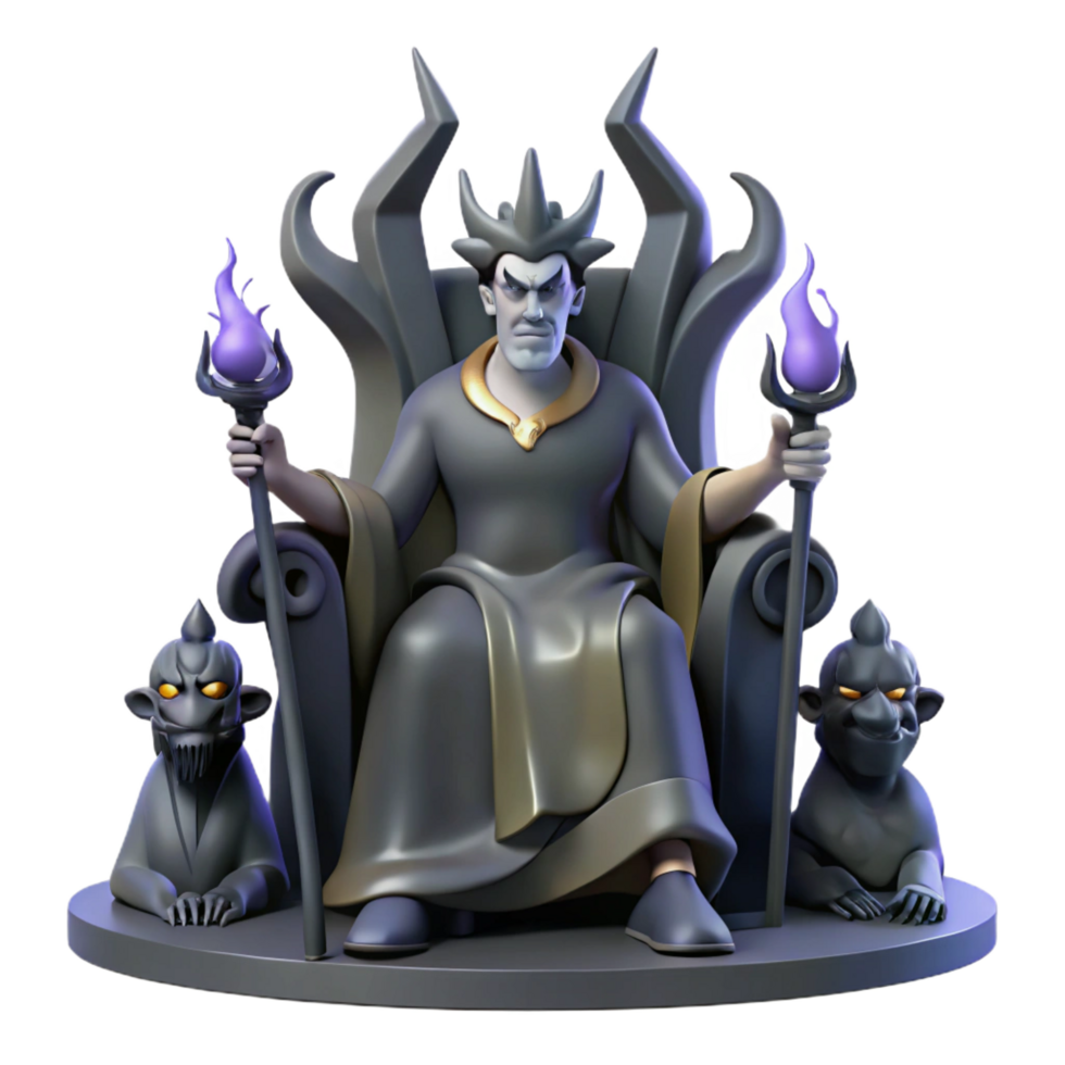 rare rustic A melancholic Hades, the Greek god of the underworld, seated on a throne of ebony, surrounded by shadows. Gothic style authentic png