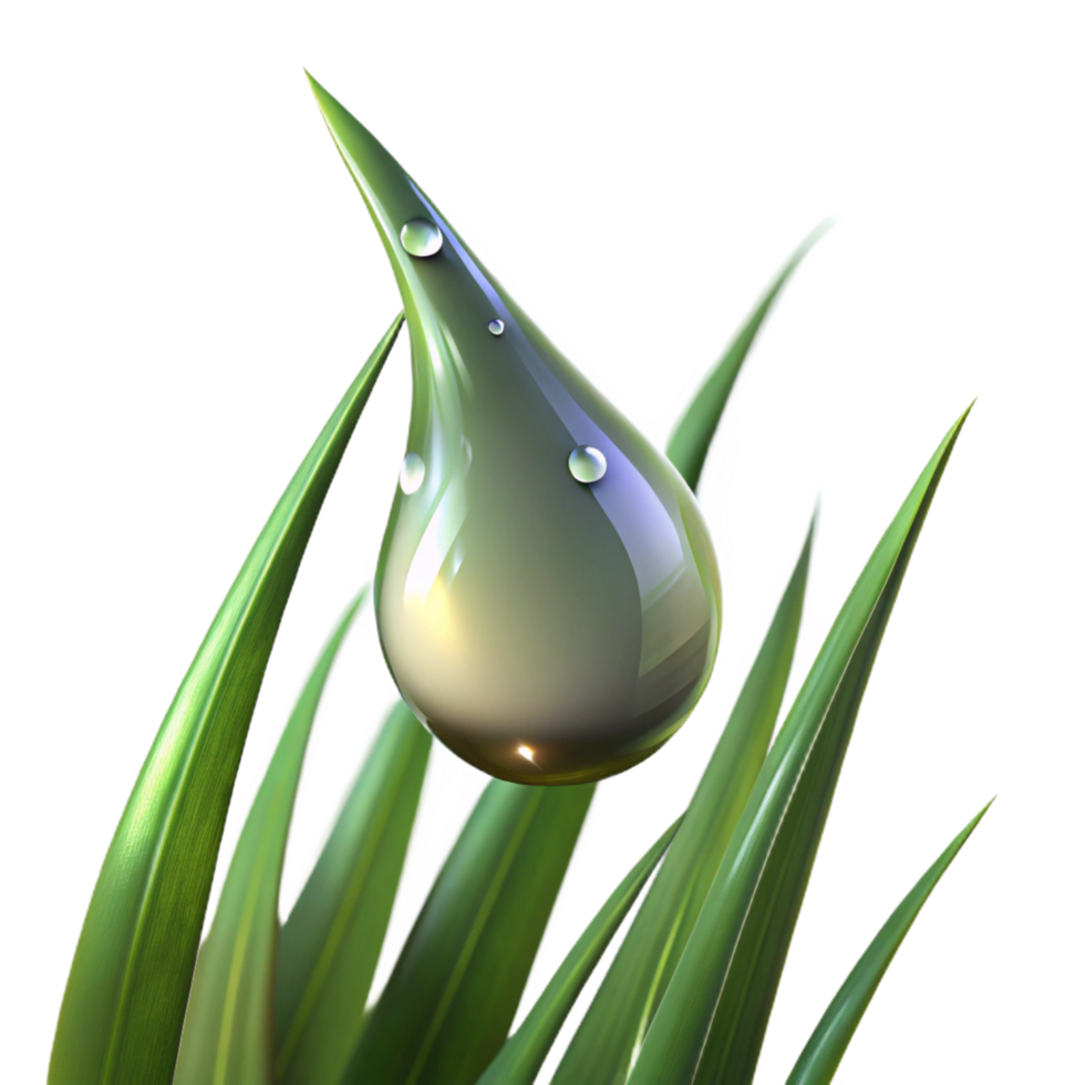 radiant dramatic gothic A close up of a dewdrop on a blade of grass, early morning light, macro photography style ultra HD png