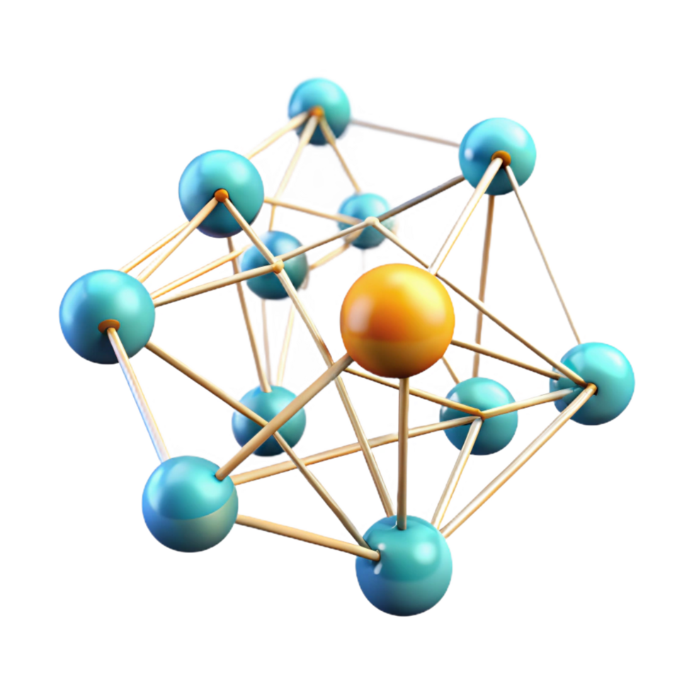 peaceful immaculate A network of interconnected nodes, pulsating with data, glowing lines, abstract data visualization style premium png