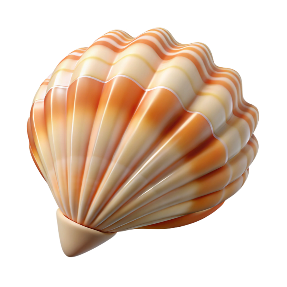 beautiful renaissance A single perfect seashell, intricate patterns and textures, soft lighting, beach setting, fine detail png