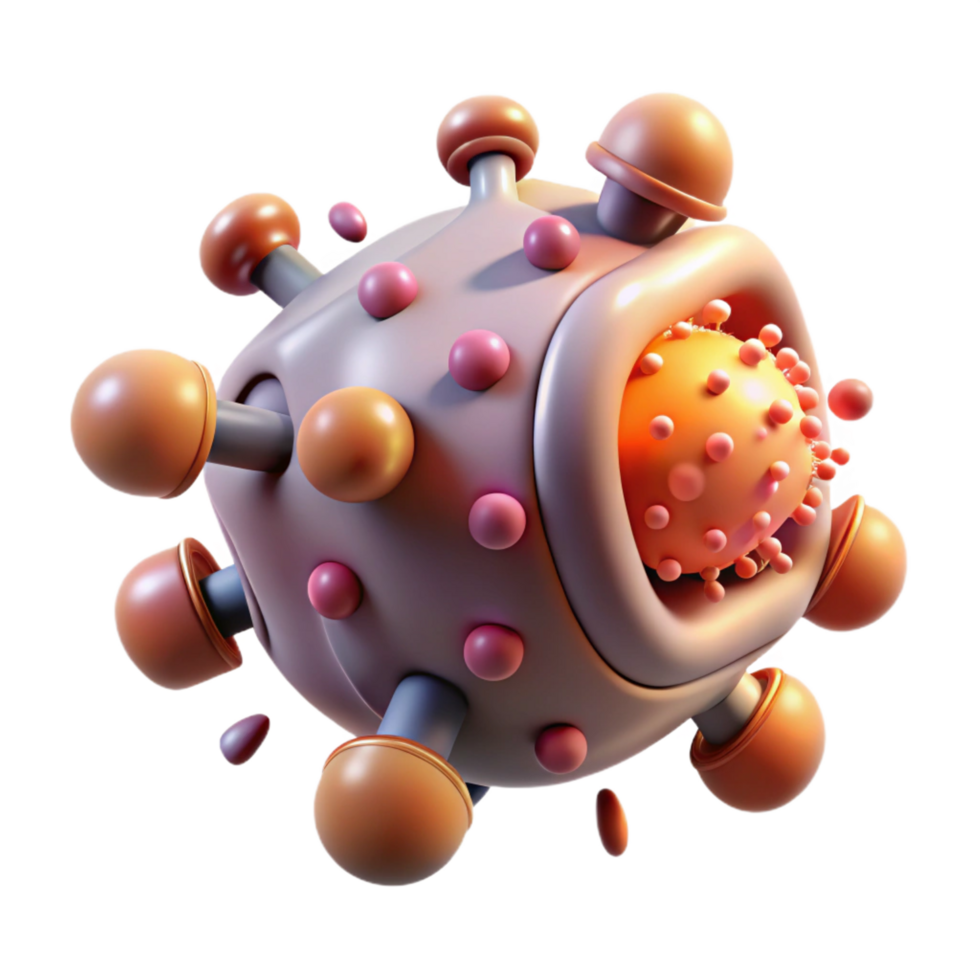 impressive passionate modern A microscopic view of nanobots repairing damaged tissue, glowing particles, soft, ambient lighting, scientific visualization style elite png