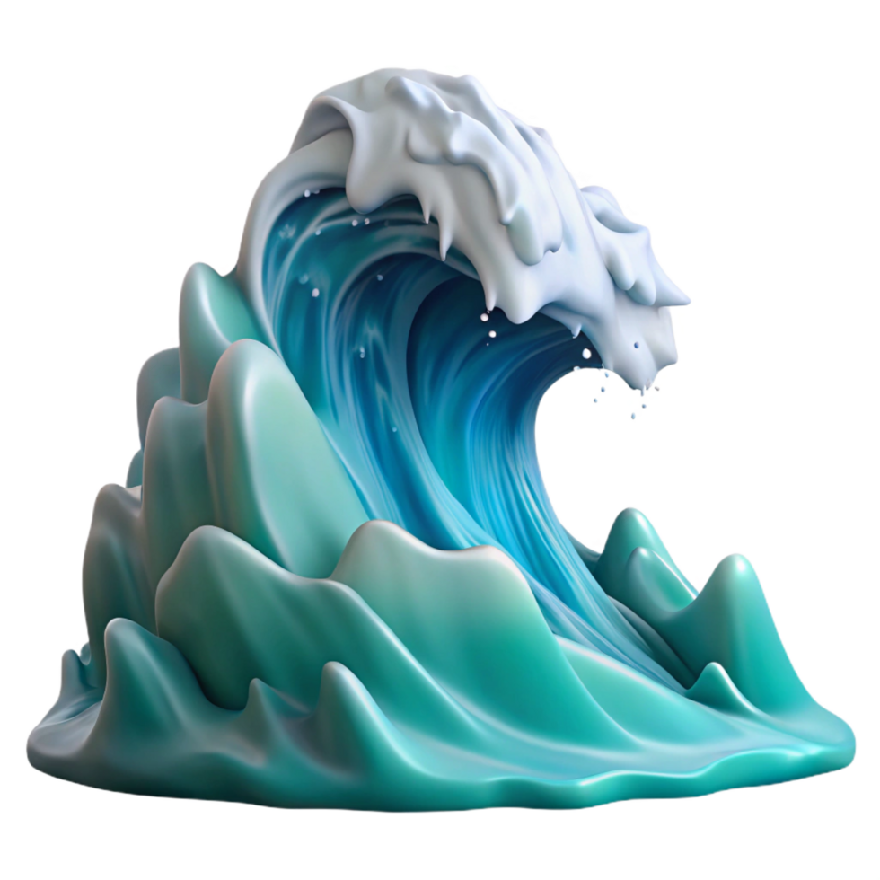 coveted elegant A roaring ocean wave crashing against a cliff, dramatic lighting, realistic style, dynamic movement, 8K png