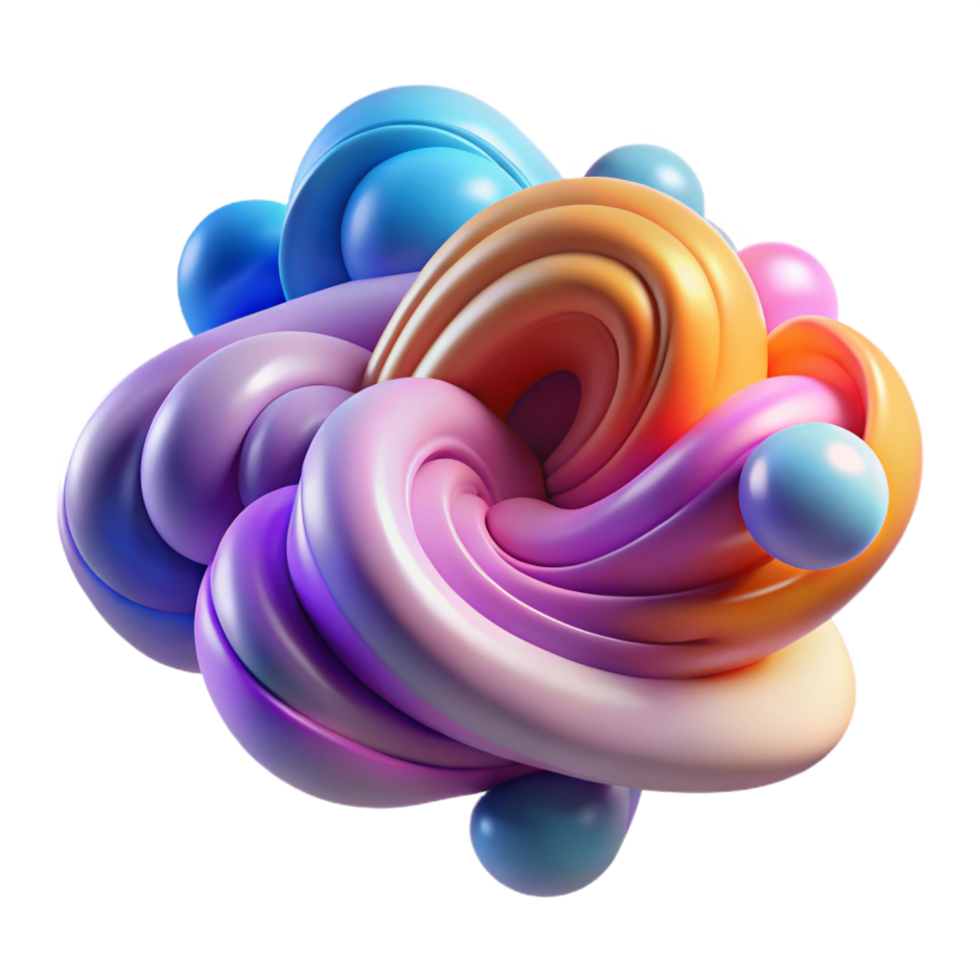 romantic striking An abstract representation of emotions, visualized as swirling, colorful clouds, with dynamic lighting masterfully captured png