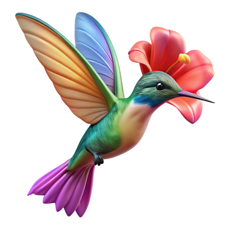 notable vintage A close up of a hummingbird hovering near a flower, vibrant colors, natural light, macro photography elite png