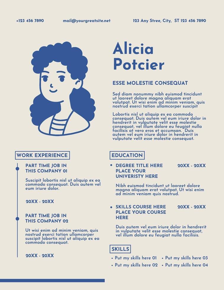 Part Time Jobs Resume Template