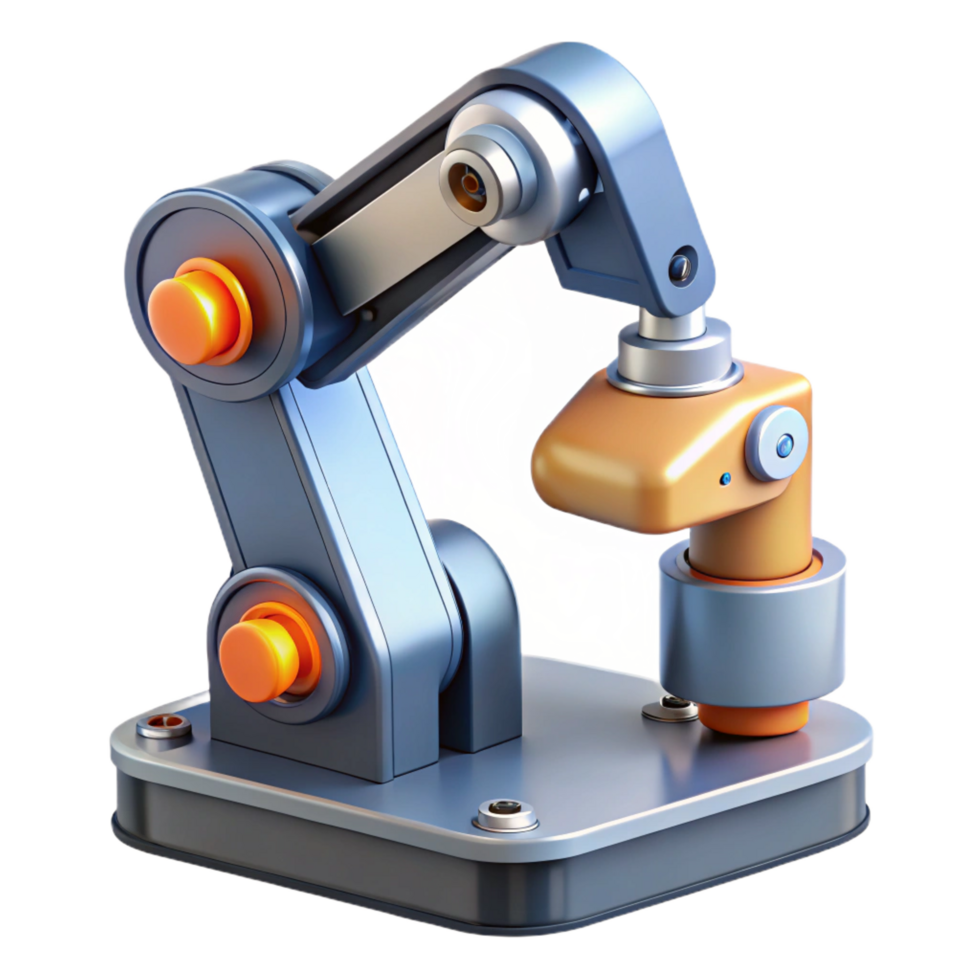 exquisite bold abstract A robotic arm assembling a complex electronic device, close up, factory lighting, industrial style detailed png