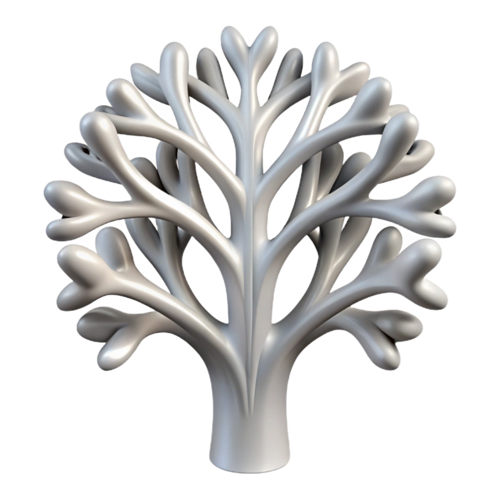 alluring dramatic abstract A complex fractal pattern resembling a branching tree, rendered in shades of grey and illuminated by a single, bright white light, minimalist style elite png