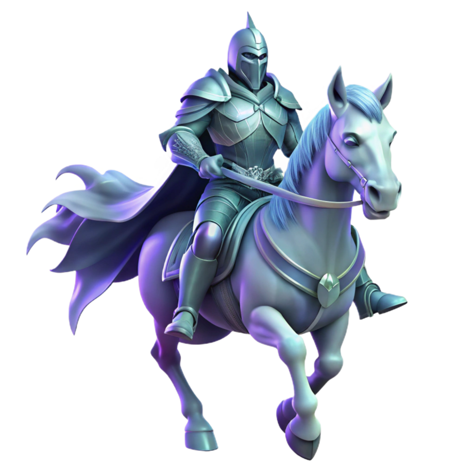 picturesque passionate rustic A spectral knight in shining armor, riding a ghostly steed through a haunted forest, eerie lighting high resolution png
