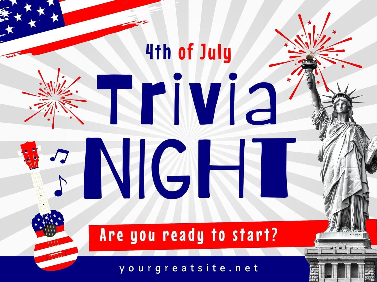 4th of July Trivia Game Night template