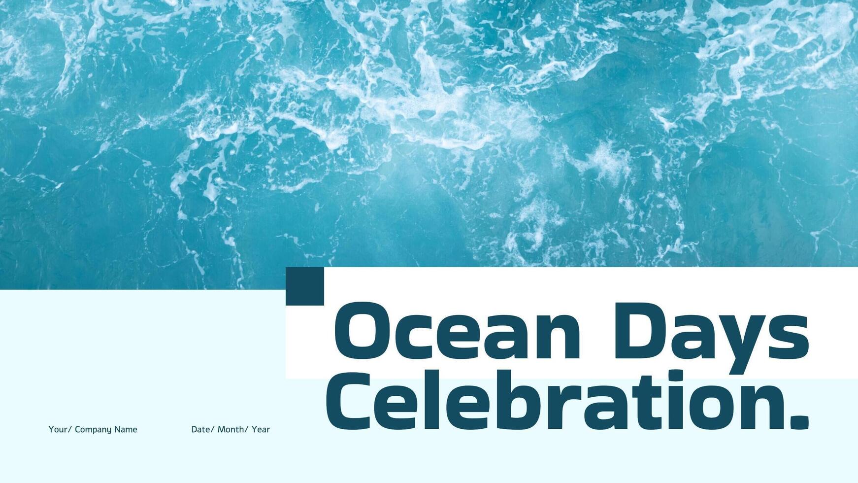 World Ocean Day Celebration Presentation template