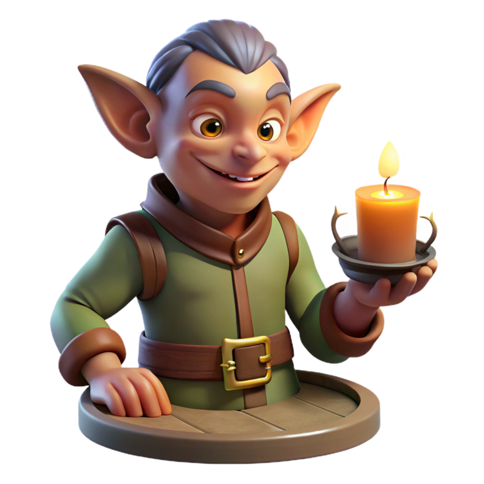 celebrated futuristic A mischievous imp playing tricks in a dimly lit tavern, warm, flickering candlelight, Dutch Golden Age style detailed png