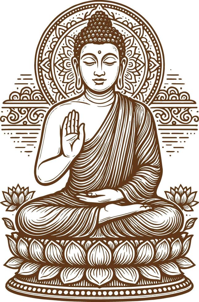 Buddha Purnima or Buddha Jayanti Social Media Poster vector