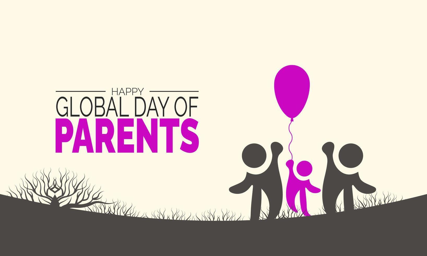 Global Family Day is observed annually to emphasize the significance of family relationships. It highlights the role families play in nurturing, guiding, and supporting individuals in society. vector
