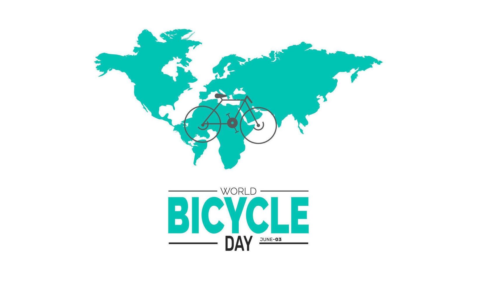 World Bicycle Day reminds us of the power of pedal to fight climate change promote fitness and bring communities together vector
