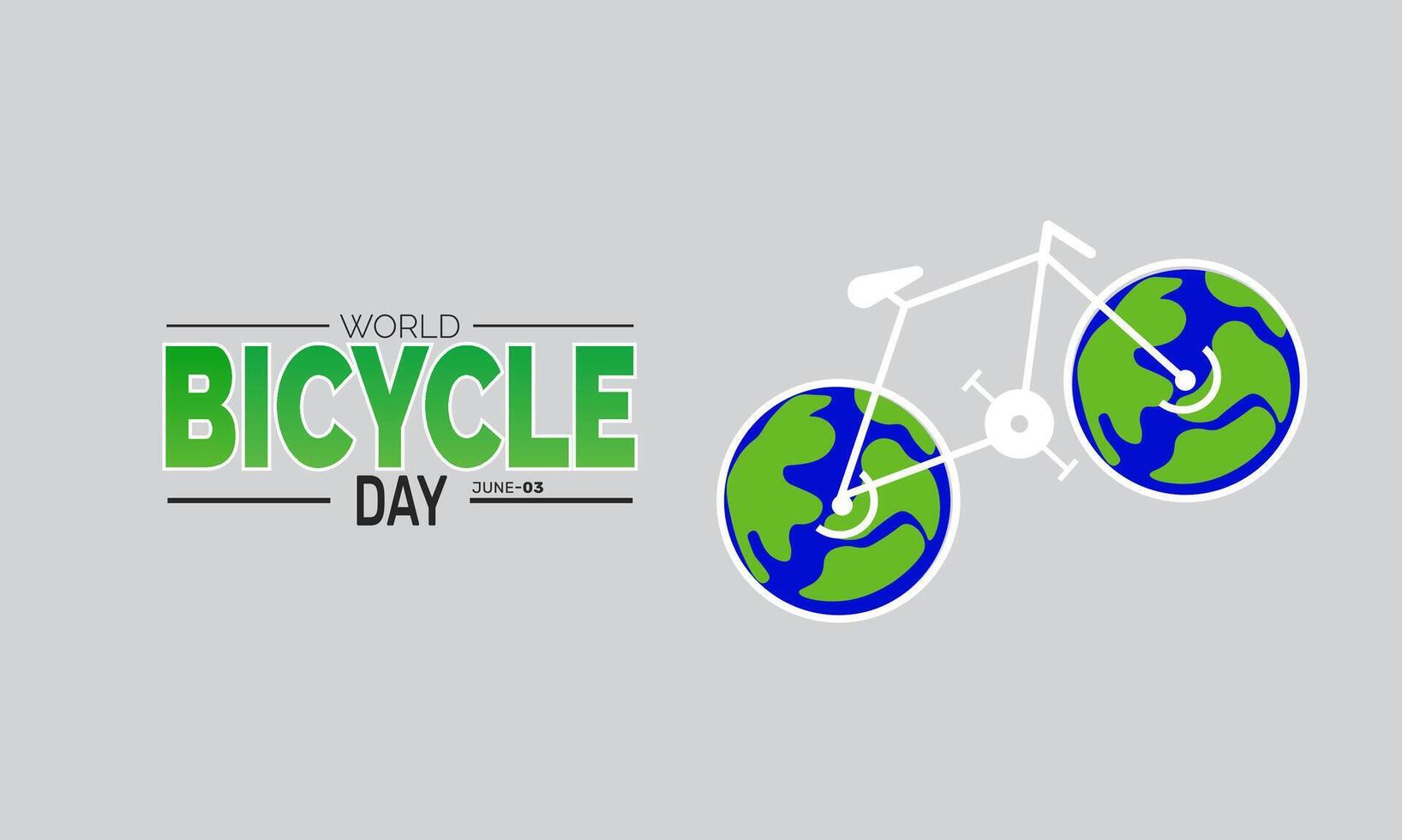 World Bicycle Day celebrates the benefits of cycling for health the environment and sustainable transport for all ages and communities around the globe vector