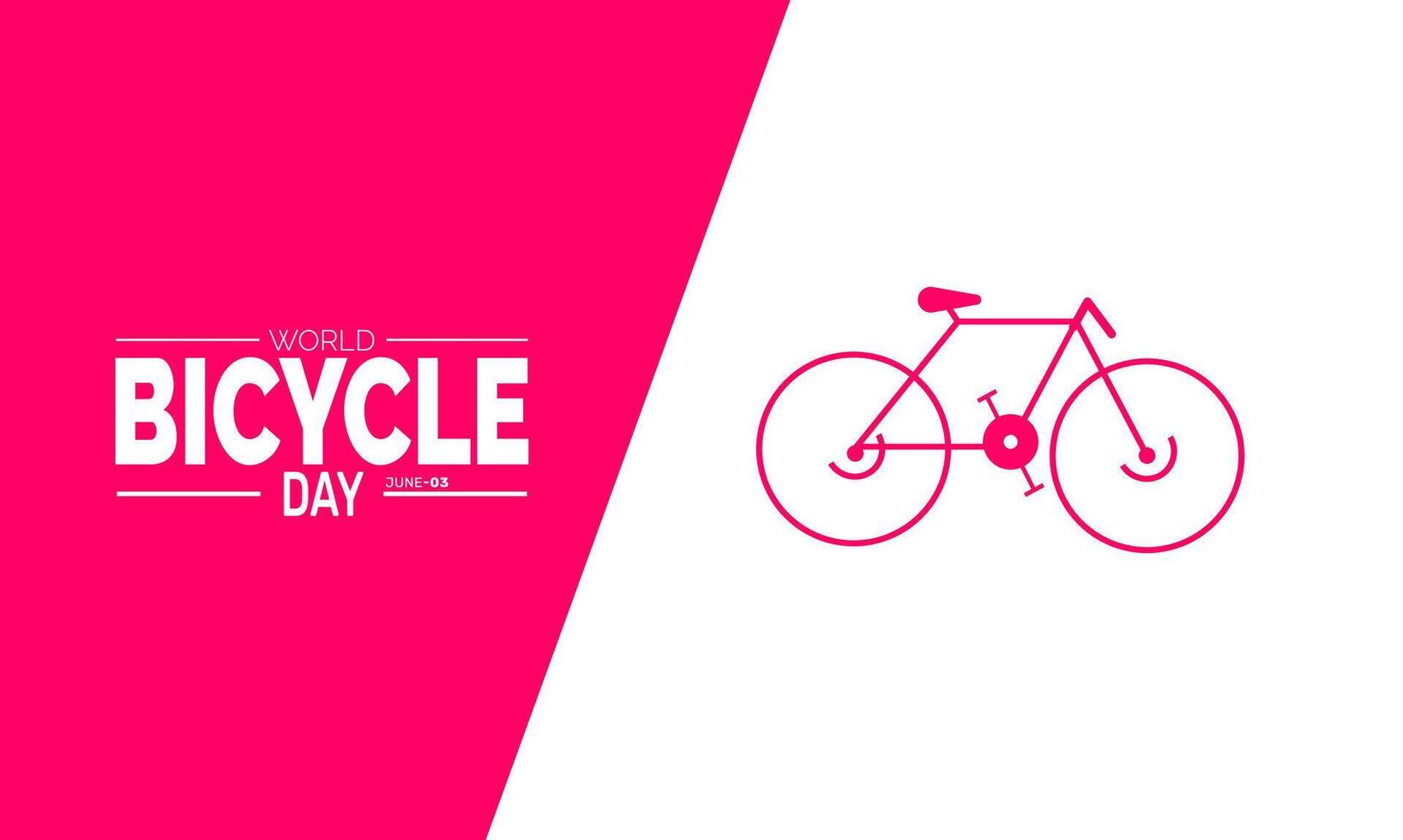 Celebrate World Bicycle Day by riding your bike and supporting clean green transportation for a better healthier planet vector