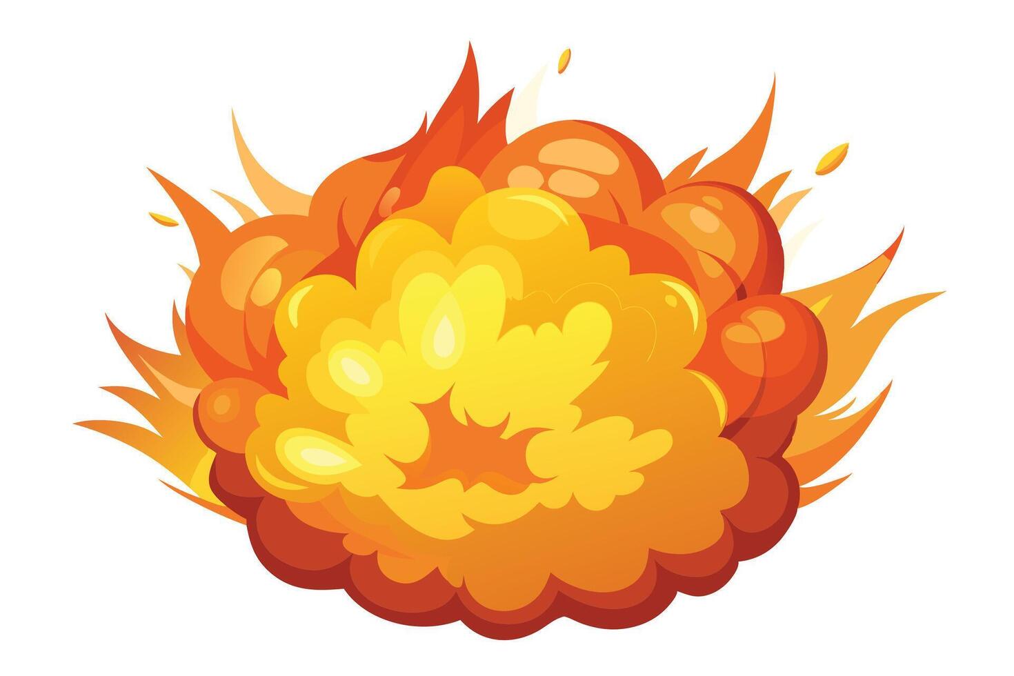 Explosive Cartoon Bomb Graphic for Design Projects vector