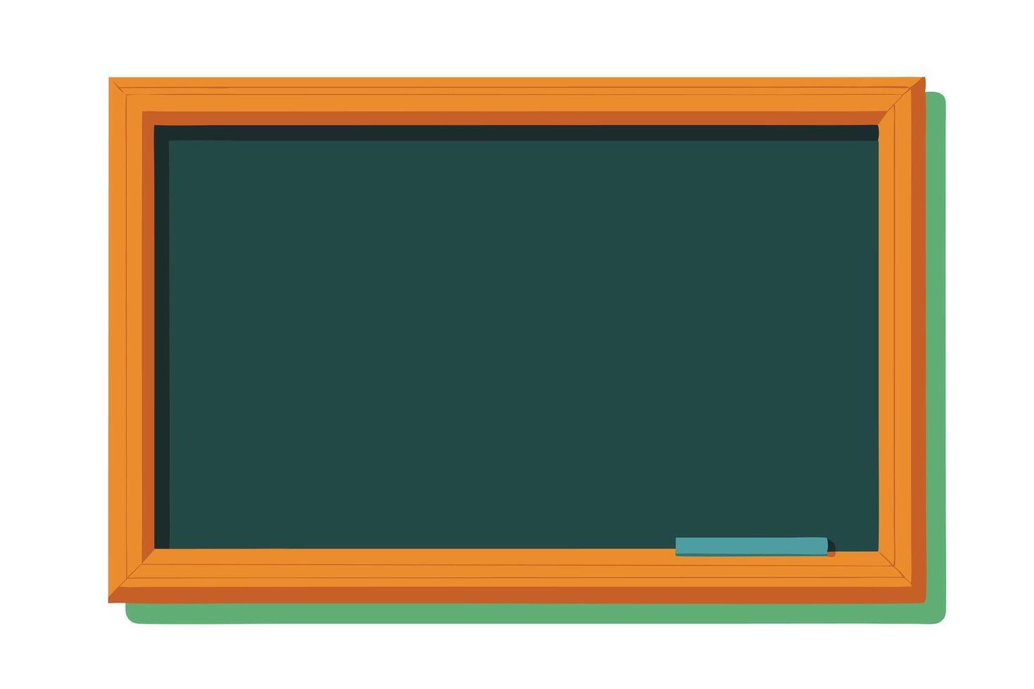 Empty Chalkboard Ready for Online Education vector