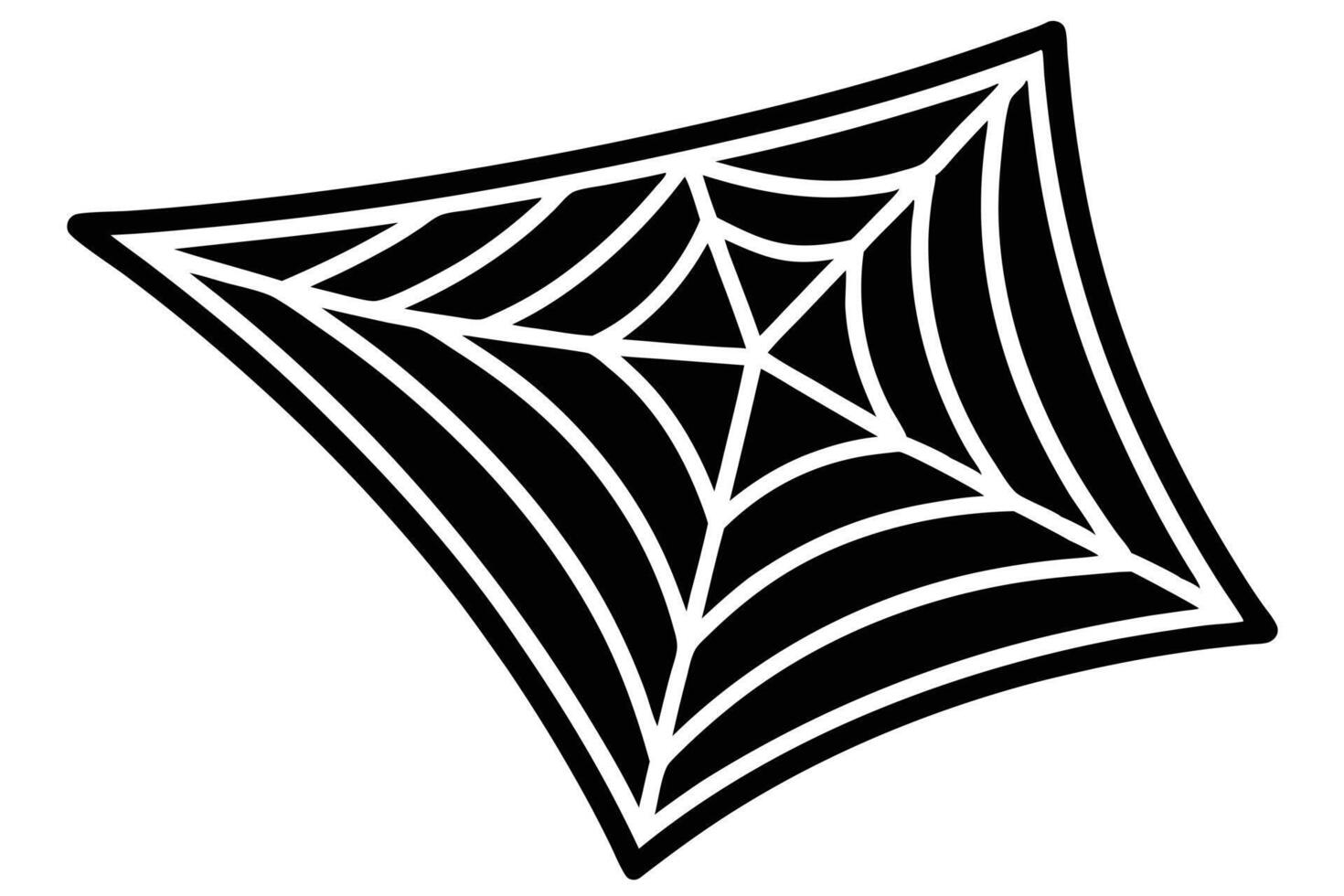 Black and White Spiderweb Design vector