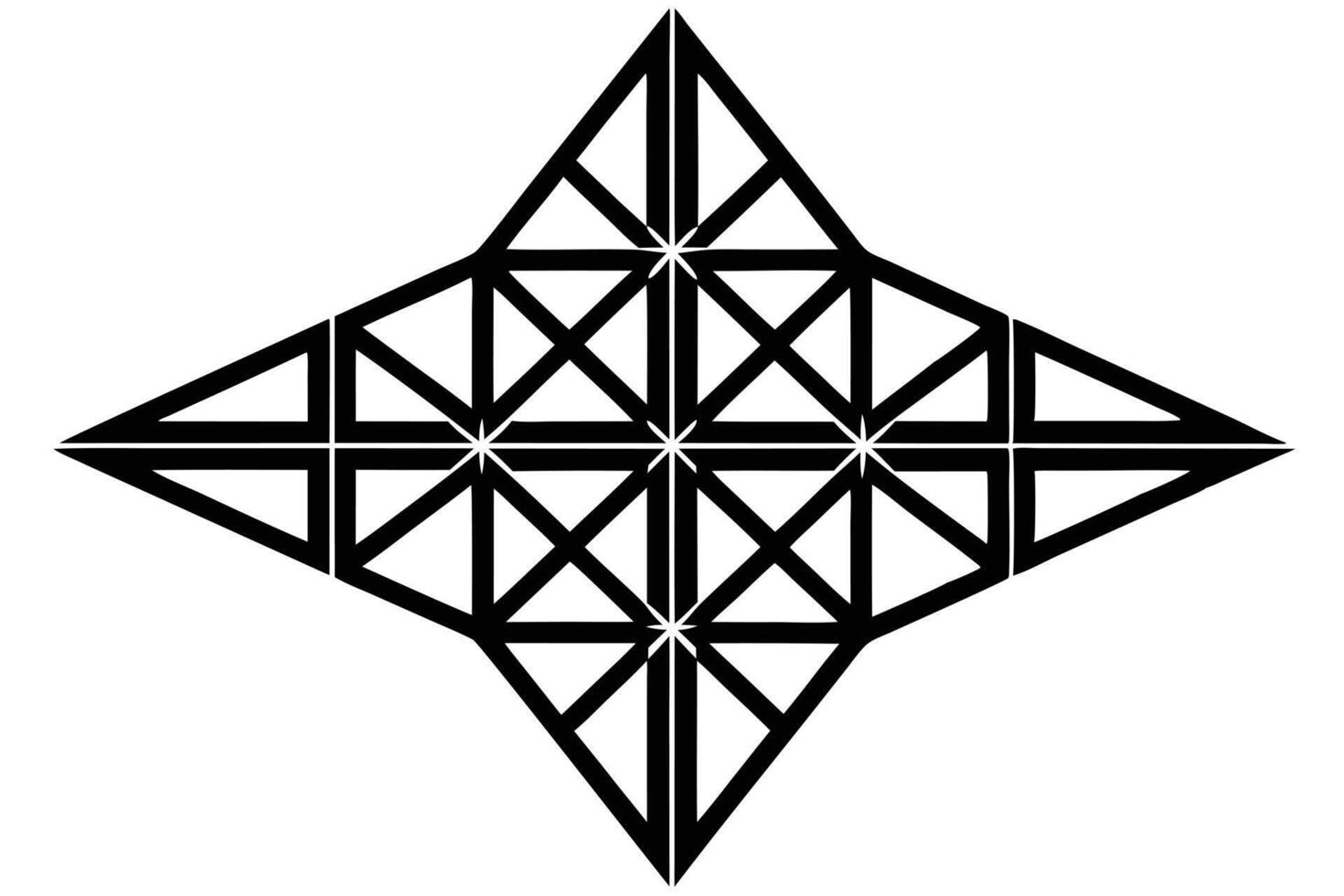 Geometric Diamond Shape Design vector