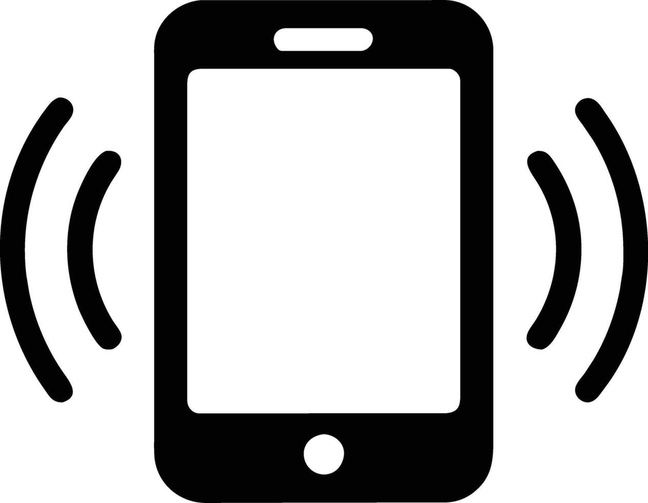 Smartphone Icon with Audio Symbol vector