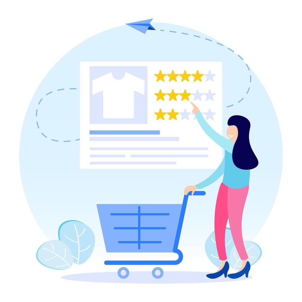 Illustration graphic cartoon of e commerce vector