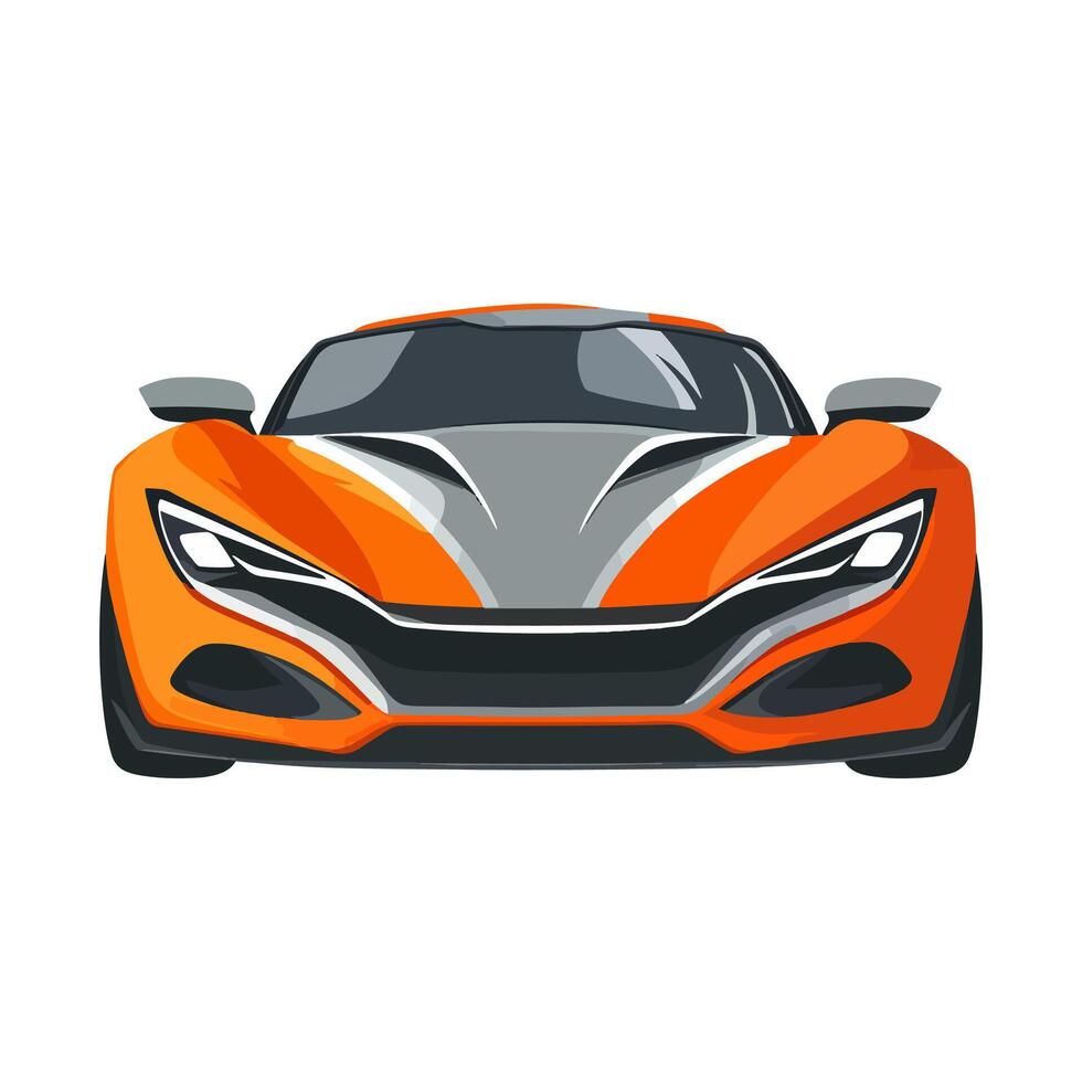 Red Car icon car front view symbol isolated vector